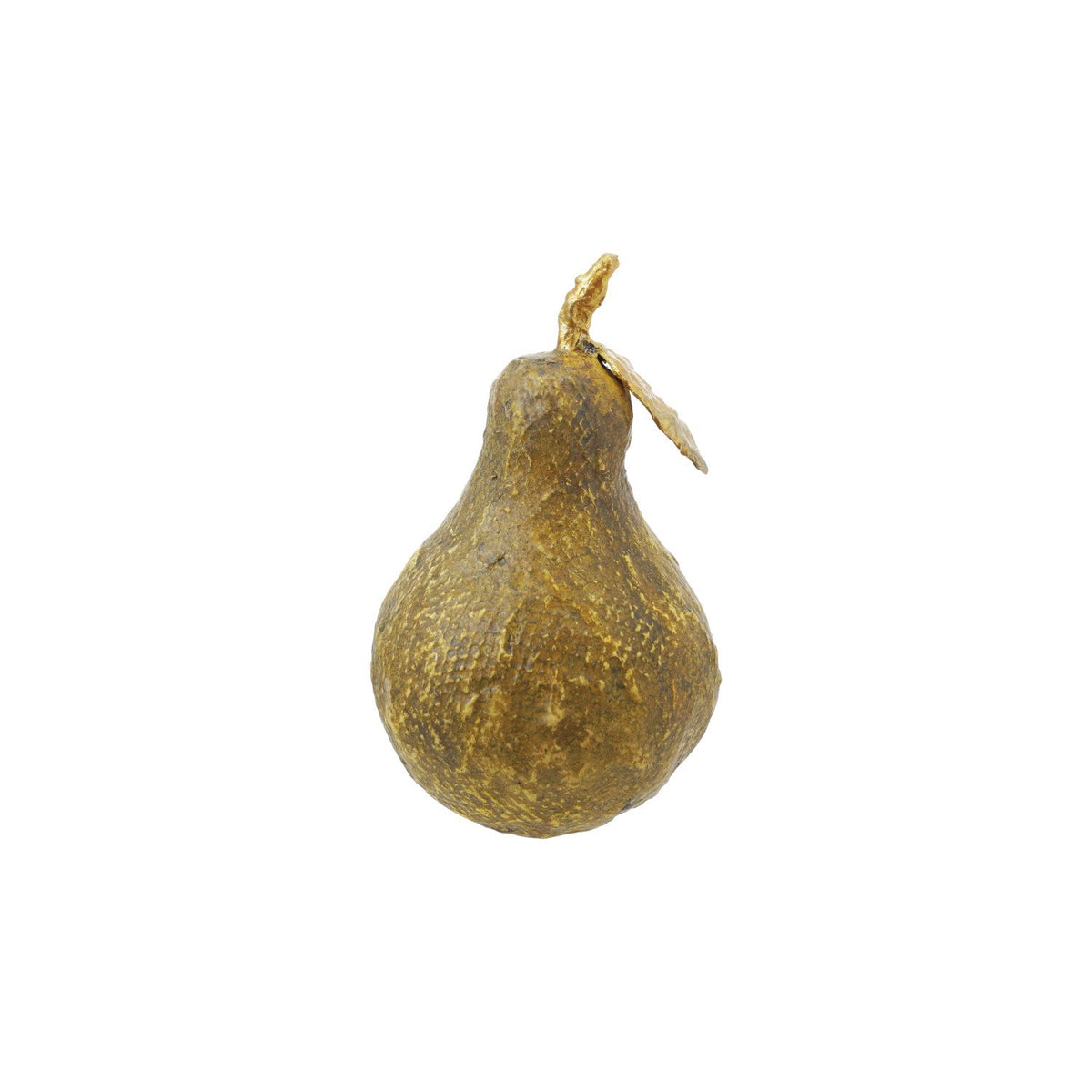 Design Shop 3" Round x 5-1/4"H Paper Mache & Metal Pear, Multi Color