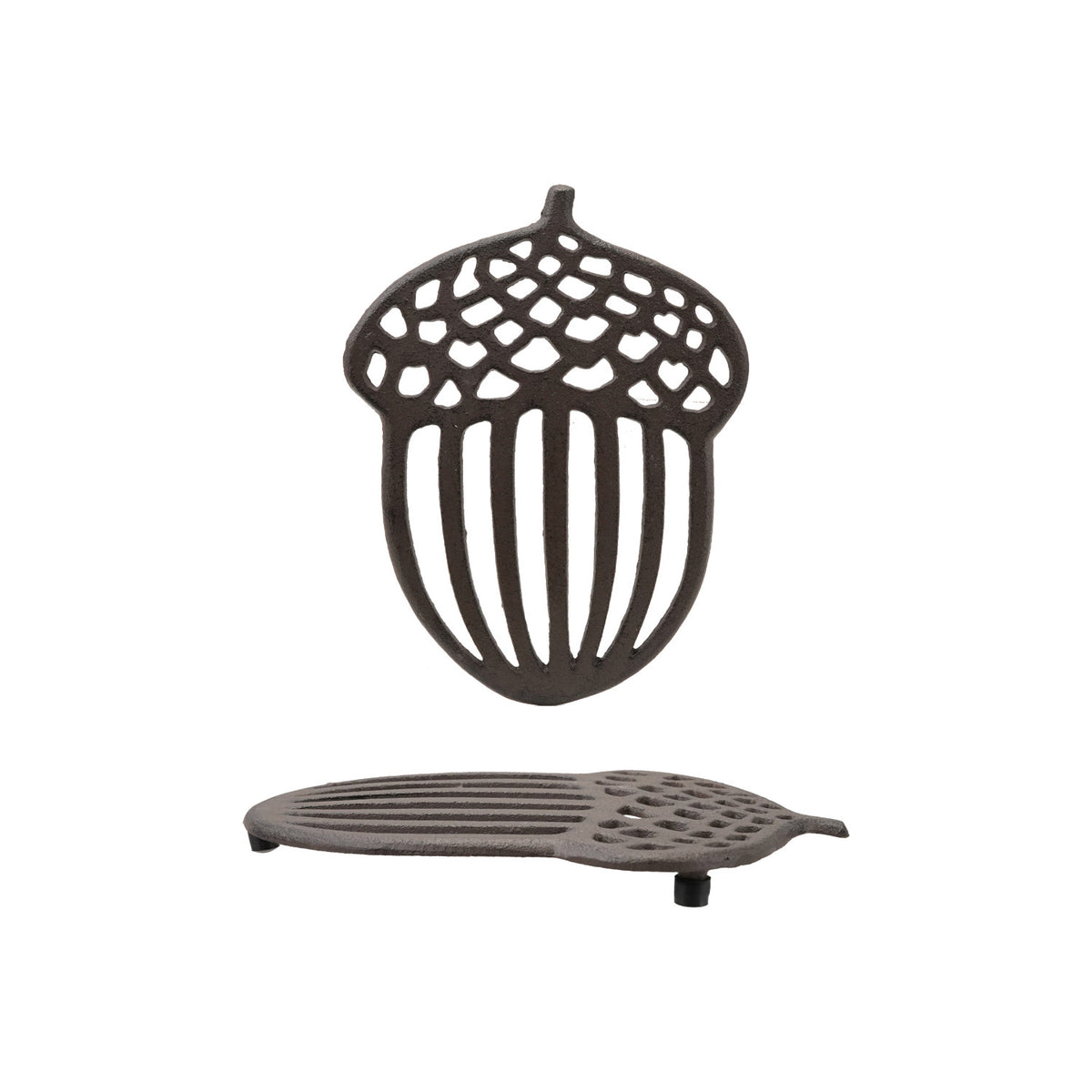 Design Shop Cast Iron Acorn-Shaped Trivet