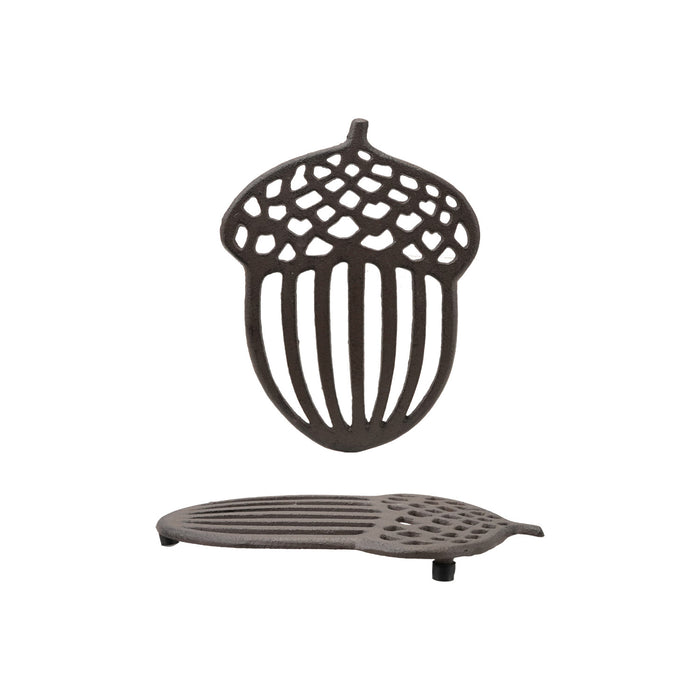 Design Shop Cast Iron Acorn-Shaped Trivet