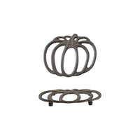 Design Shop Cast Iron Pumpkin-Shaped Trivet