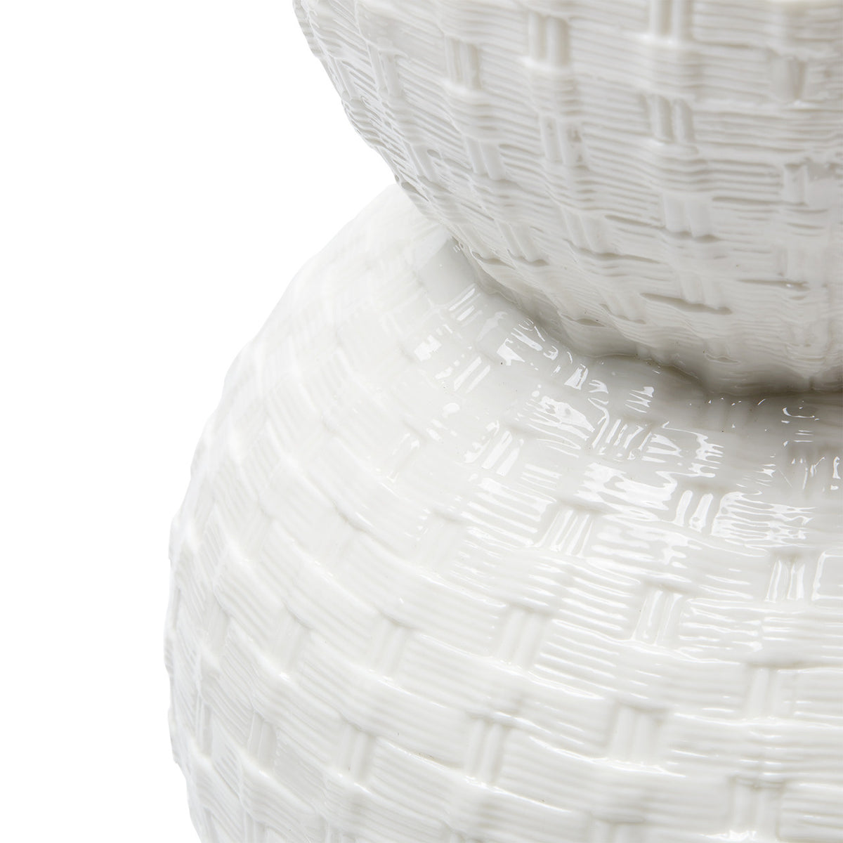 Villa & House Charlotte Lamp with Shade 16-inch White Linen, with Gold, Blanc de Chine