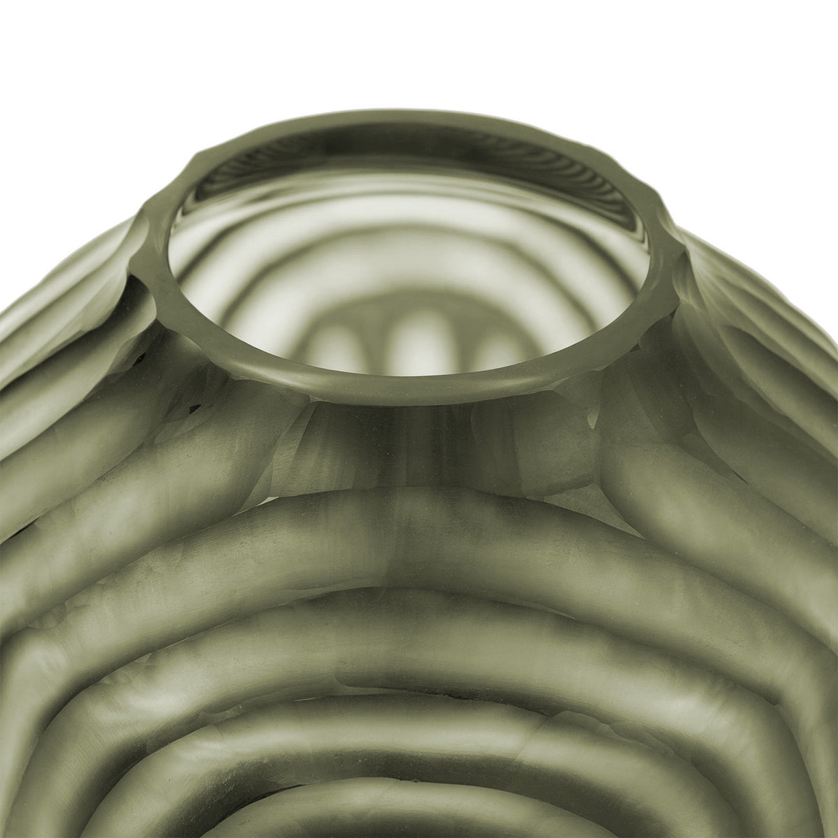 Villa & House Circle Small Vase, Nori Green