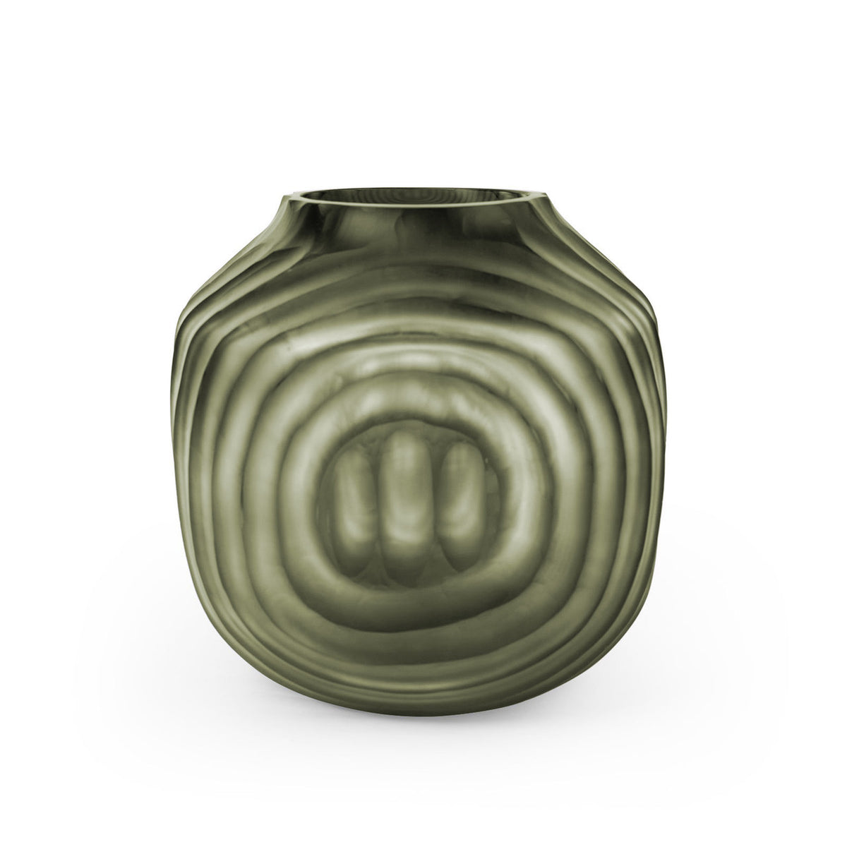 Villa & House Circle Small Vase, Nori Green