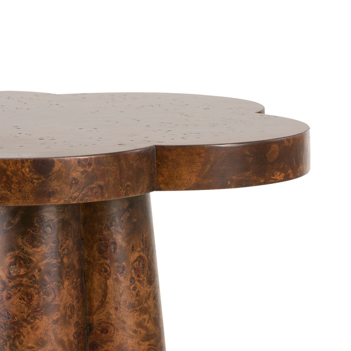 Villa & House Callie Accent Table, Walnut Burl