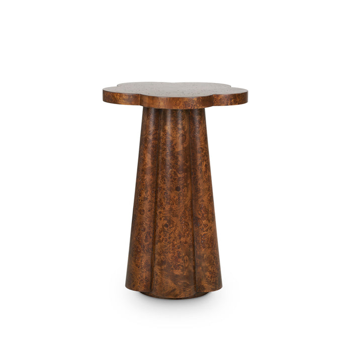 Villa & House Callie Accent Table, Walnut Burl