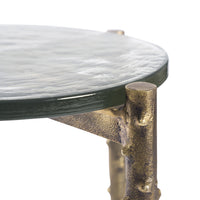 Villa & House Callum Accent Table, Antique Brass