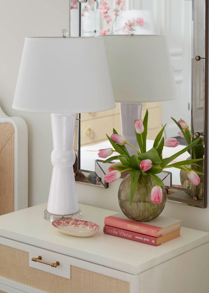 Villa & House Clarissa Lamp Without Shade, Antique White