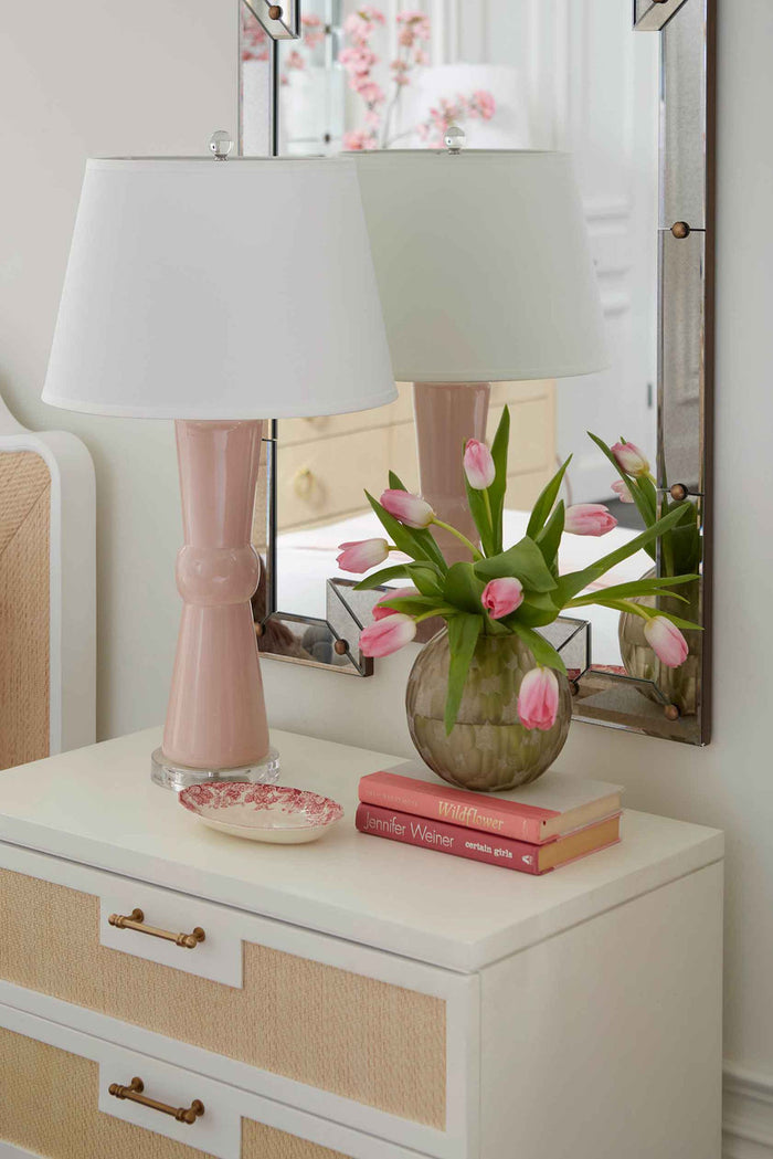 Villa & House Clarissa Lamp Without Shade, Pink