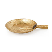 Villa & House Clovis Round Plate, Gold Leaf
