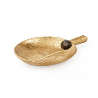 Villa & House Clovis Round Plate, Gold Leaf