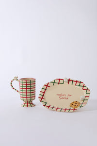 Design Shop Cookies for Santa Mug 5"x 3.75"x 5.5", Set of 2