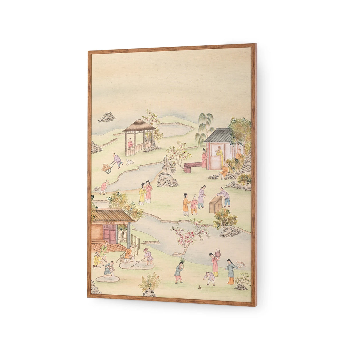 Villa & House Coutts Garden Framed Silk Panel, Multi-Color