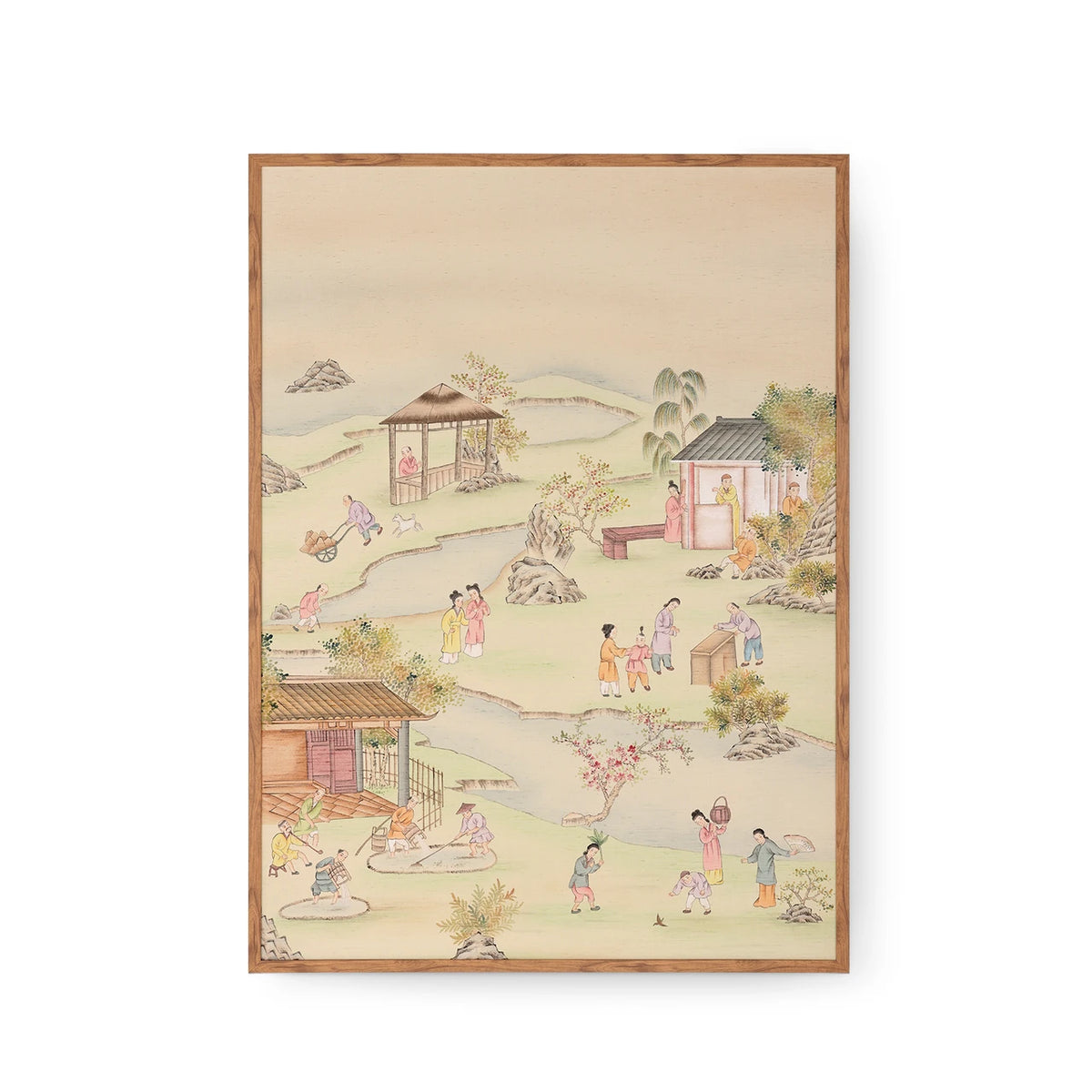 Villa & House Coutts Garden Framed Silk Panel, Multi-Color