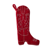 Design Shop Cowboy Boot Christmas Stocking 10"x 19"