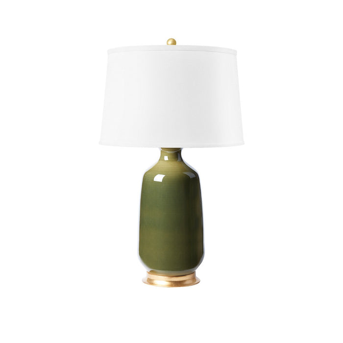 Villa & House Carolyn Lamp Without Shade, Olive Green