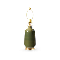 Villa & House Carolyn Lamp Without Shade, Olive Green