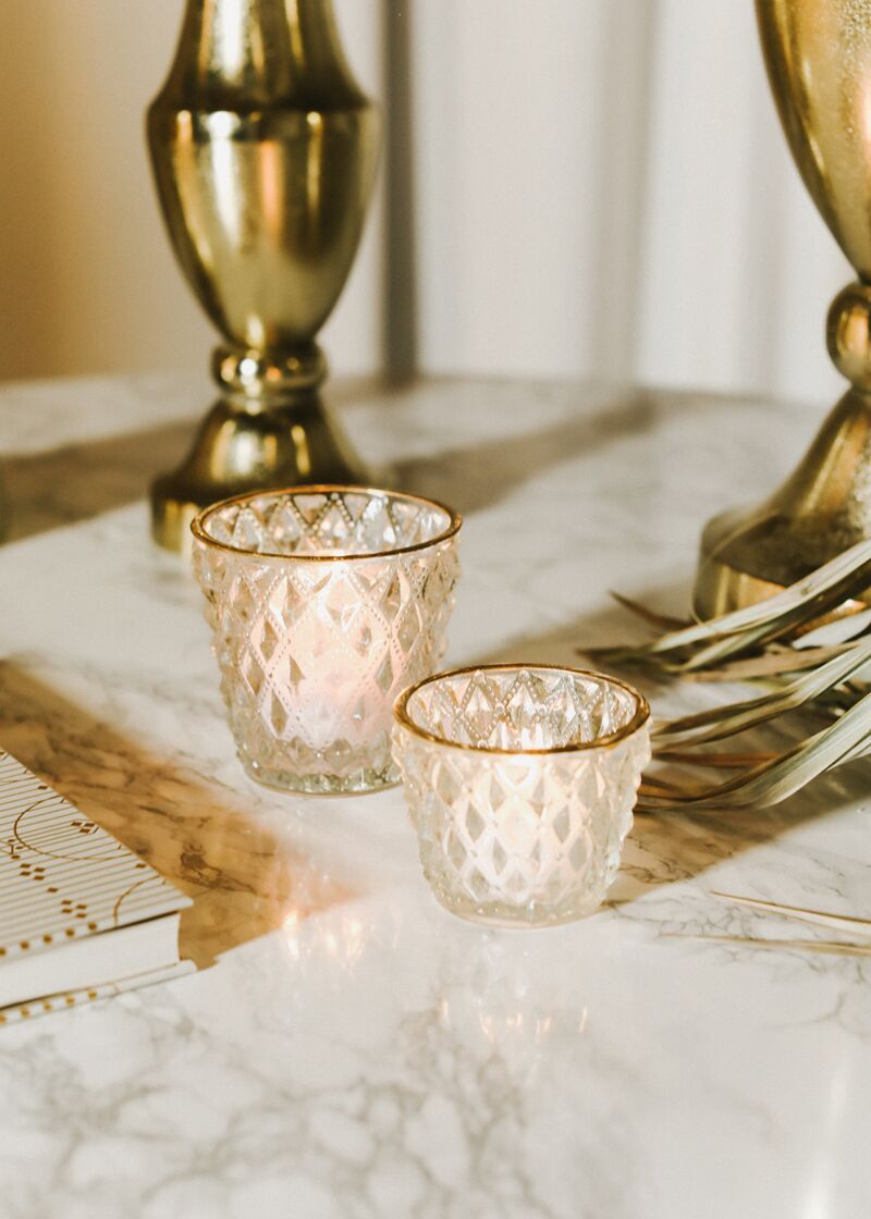Design Shop Cristal Votive 3"x 2.25", Set of 6