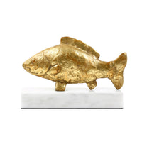 Villa & House Carp Fish Statue, Gold Leaf