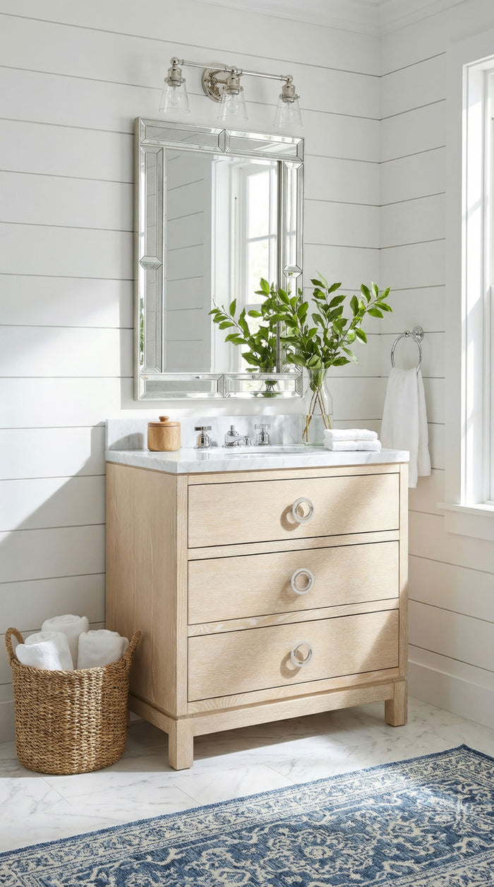 Villa & House Caspian 2-Drawer Cabinet - Base Only, Sand