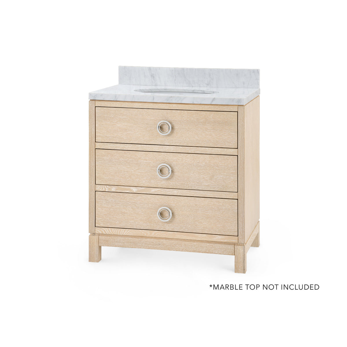 Villa & House Caspian 2-Drawer Cabinet - Base Only, Sand
