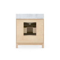 Villa & House Caspian 2-Drawer Cabinet with 30" Marble Vanity Top, Sand