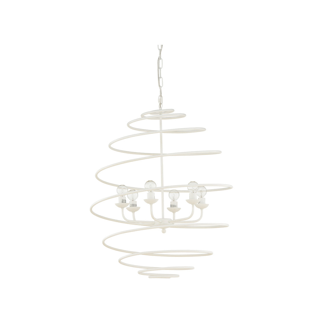 Chelsea House Spyral Chandelier - White