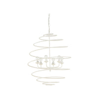 Chelsea House Spyral Chandelier - White