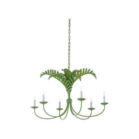 Wildwood Royal Palm Chandelier - Green