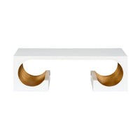 Chelsea House Equinox Cocktail Table - White