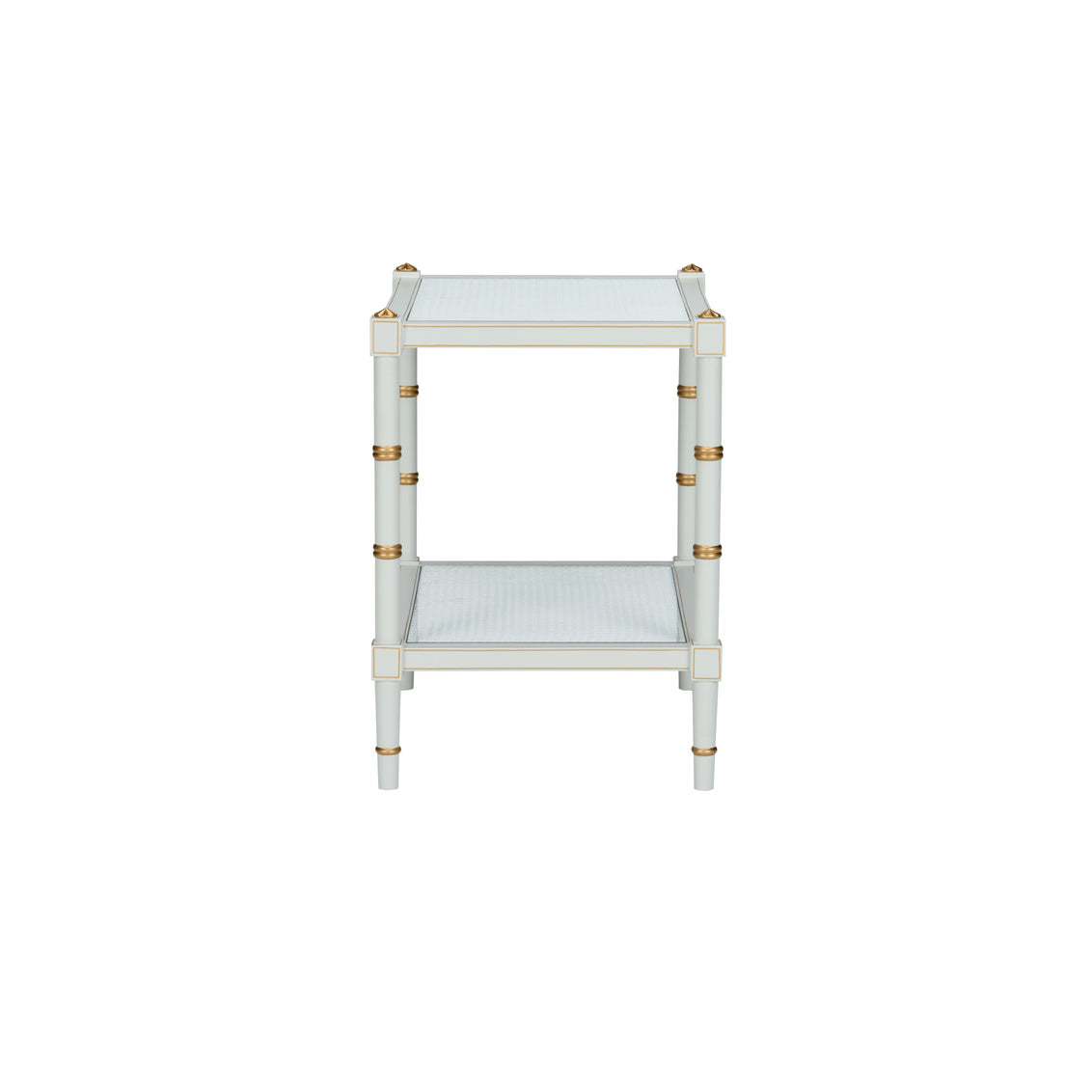 Chelsea House Conner Cane End Table - Gray