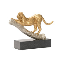 Wildwood Leopard On The Hunt - Gold
