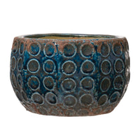 Design Shop Blue Terracotta Planter 5"