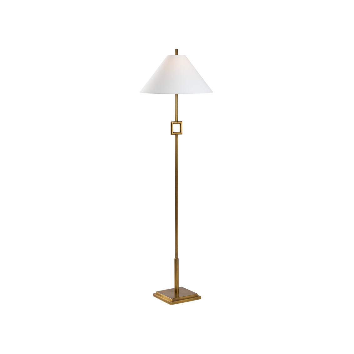 Chelsea House Overhill Floor Lamp - Aged Brass