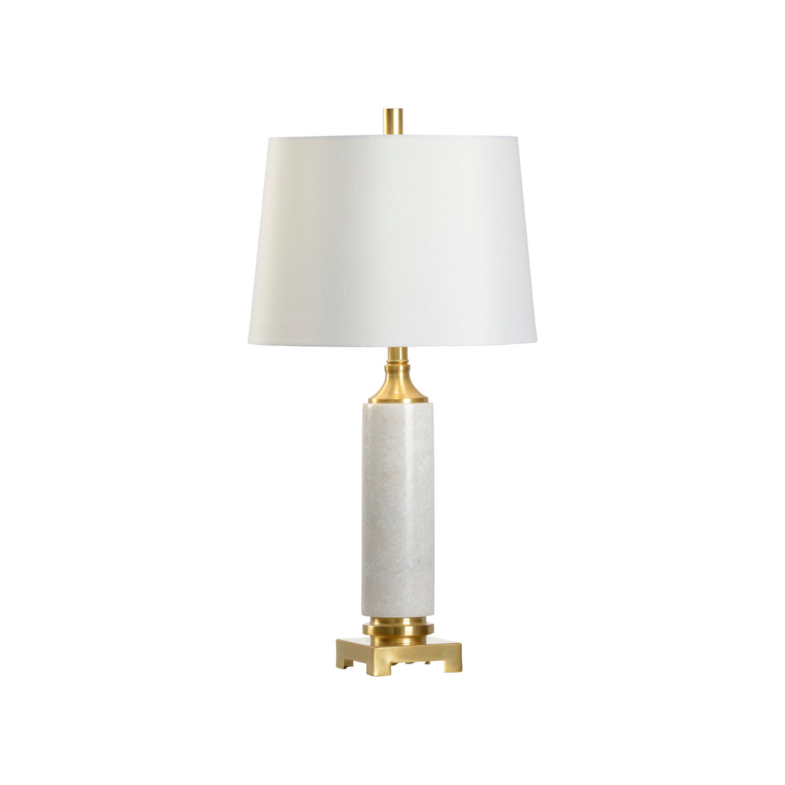 Chelsea House Round White Crosby Lamp