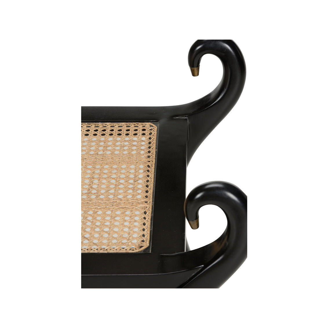 Chelsea House Swan Vanity Bench - Black
