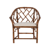 Chelsea House Chippendale Bamboo Arm Chair - Brown