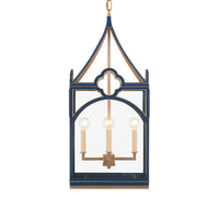 Chelsea House Quatrefoil Lantern - Navy