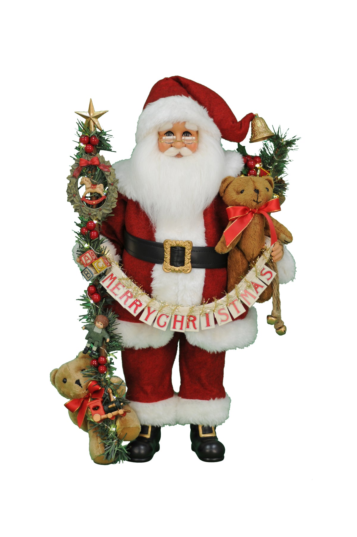Karen Didion Lighted Musical Christmas Santa