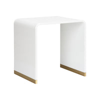 Chelsea House Waterfall End Table - White
