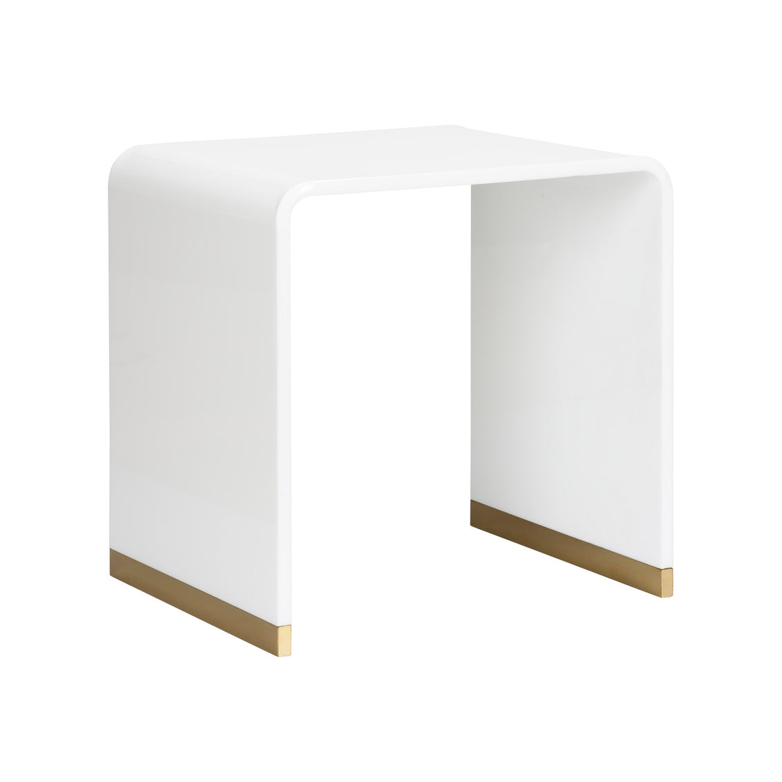 Chelsea House Waterfall End Table - White