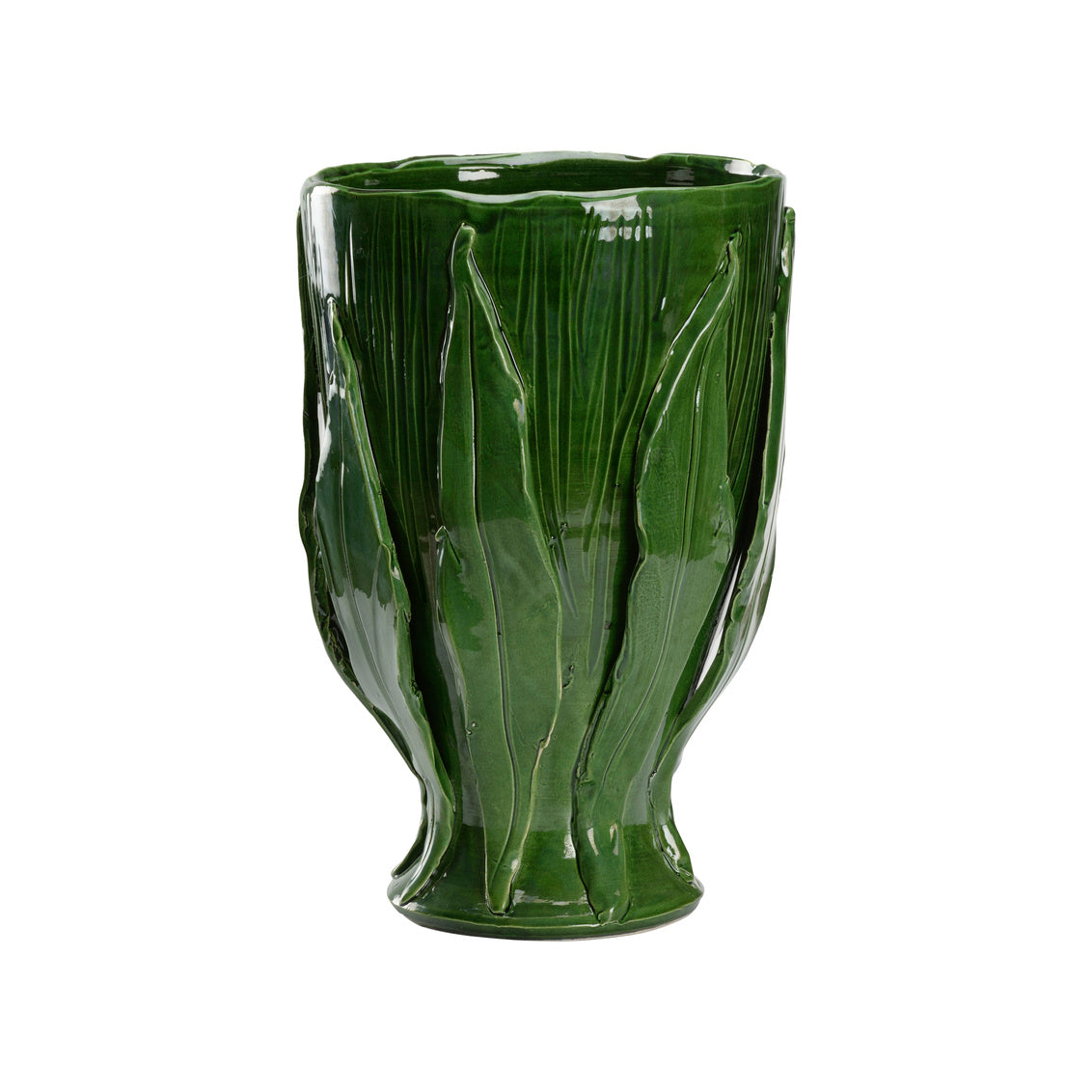 Chelsea House Umbria Footed Vase - Green
