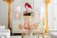 Chelsea House Greenwich Ceramic Lamp - Pink