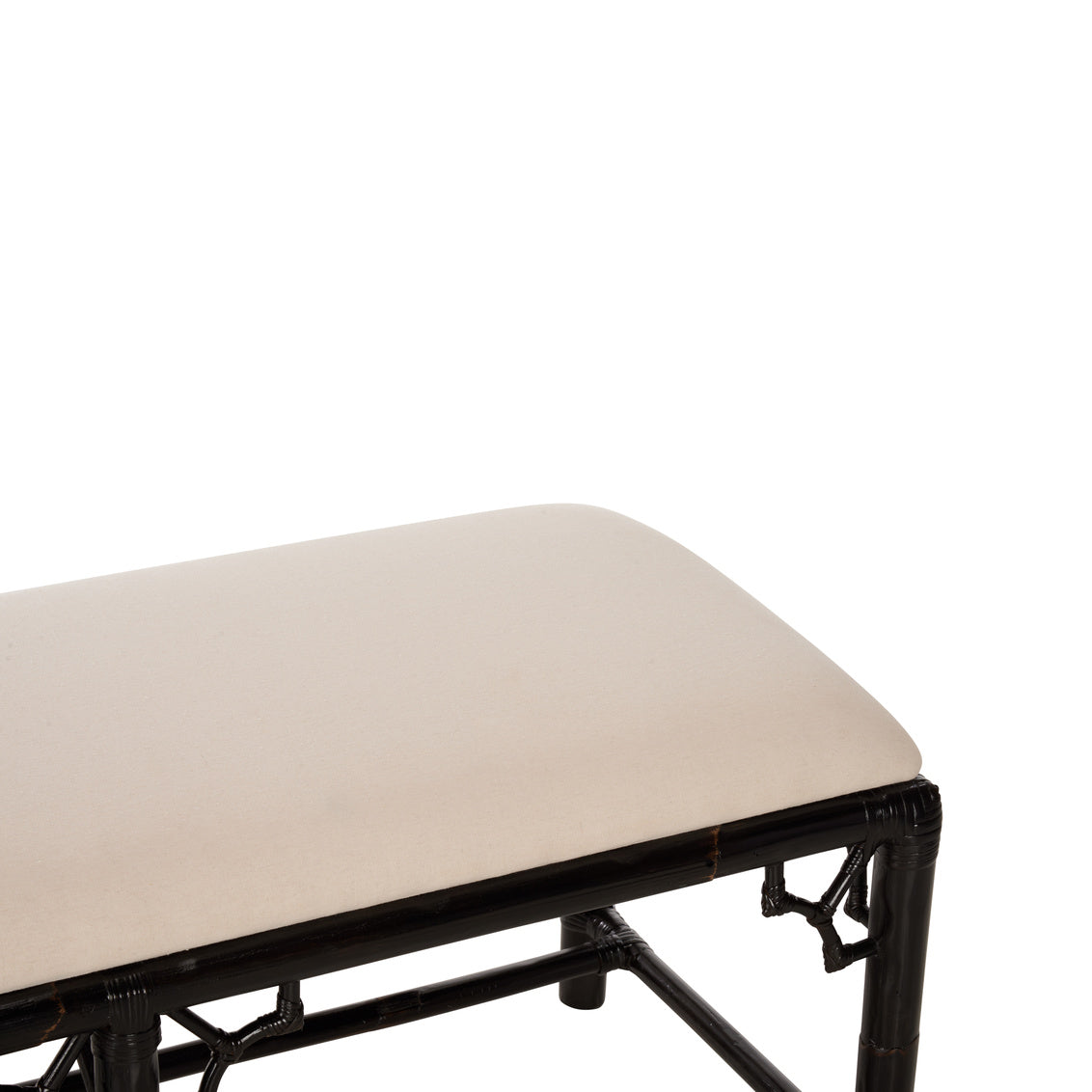 Chelsea House Chippendale Bamboo Bench - Cracked Pepper