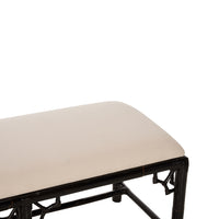 Chelsea House Chippendale Bamboo Bench - Cracked Pepper