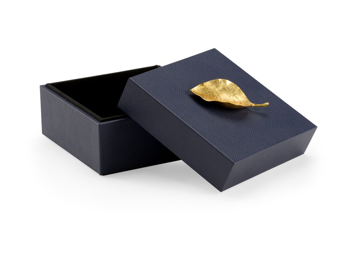 Chelsea House Leaf Box - Navy