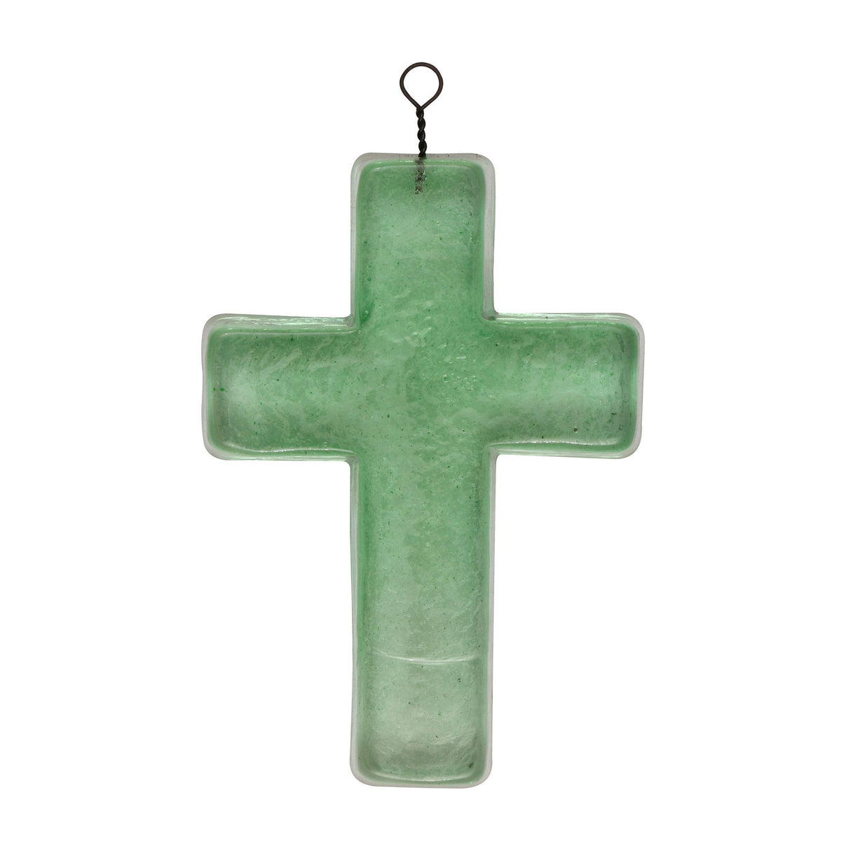 Design Shop Recycled Glass Hanging Cross