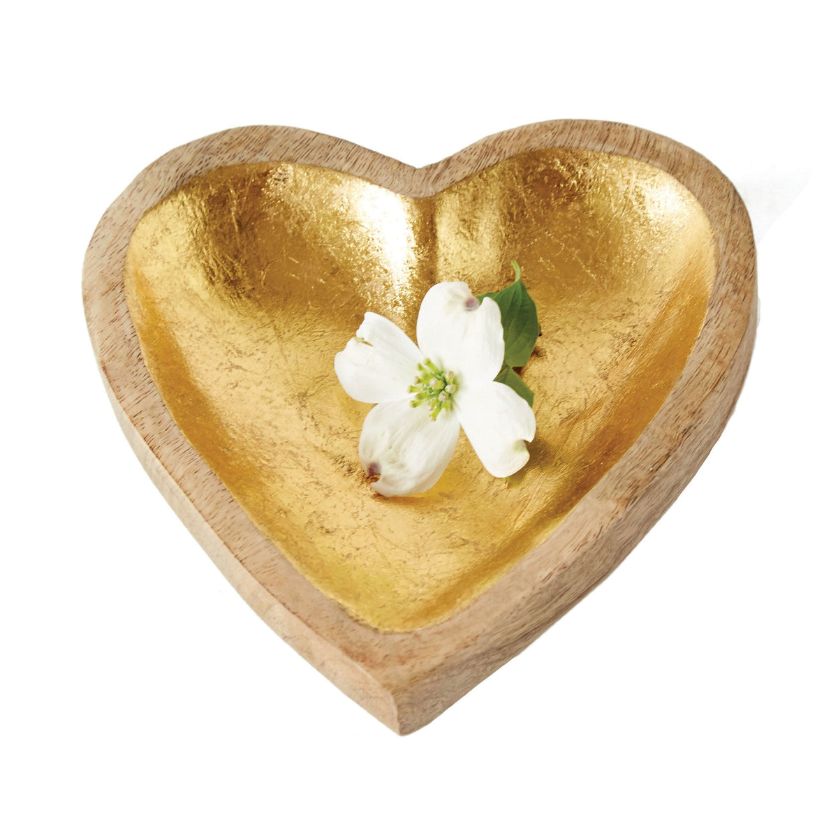 Design Shop Decorative Mango Wood Heart Bowl