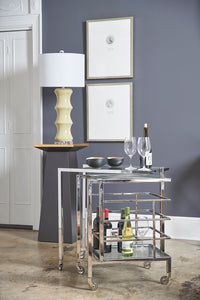 Chelsea House Rankin Bar Cart - Nickel