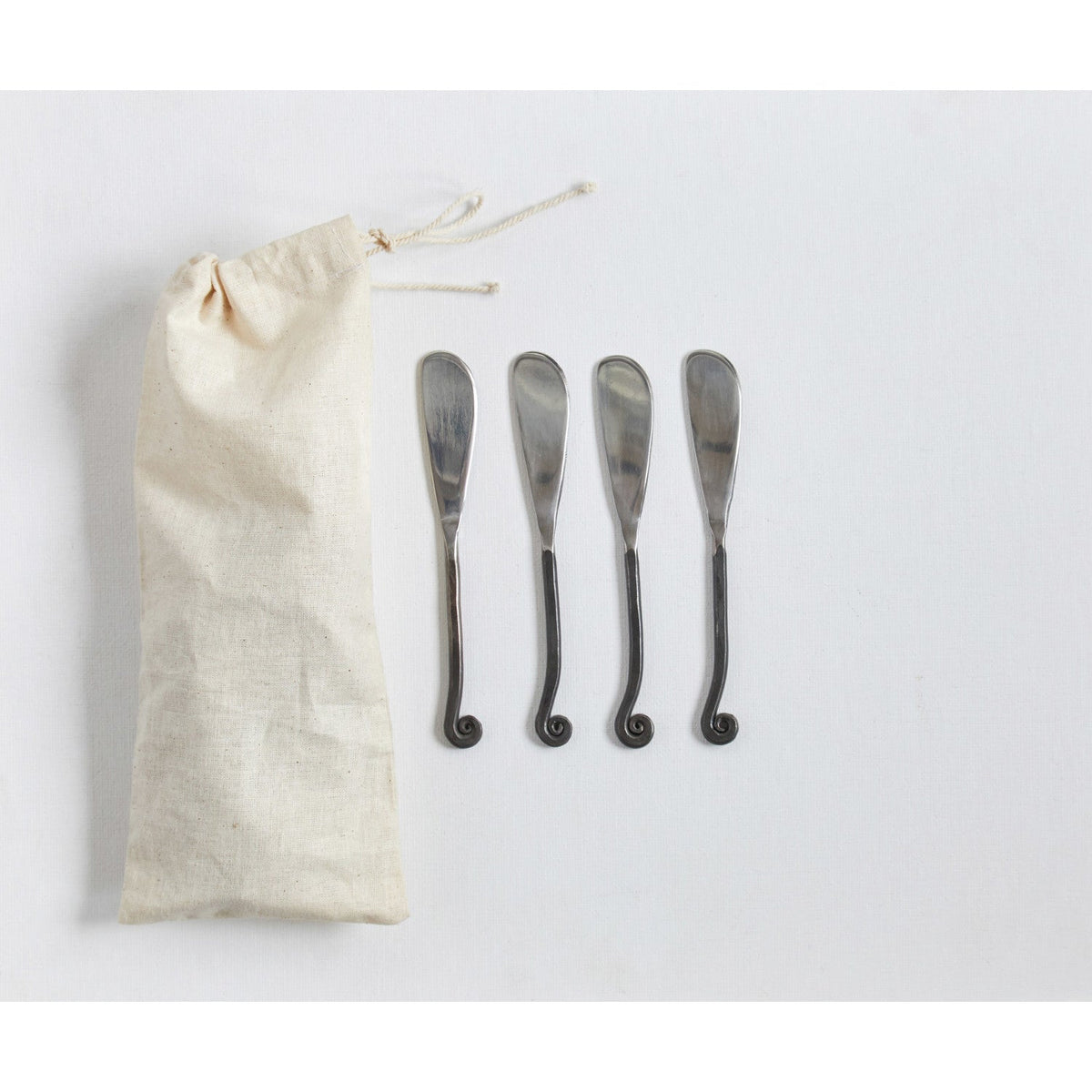 Design Shop Hand-Forged Canape Knives, Set of 4