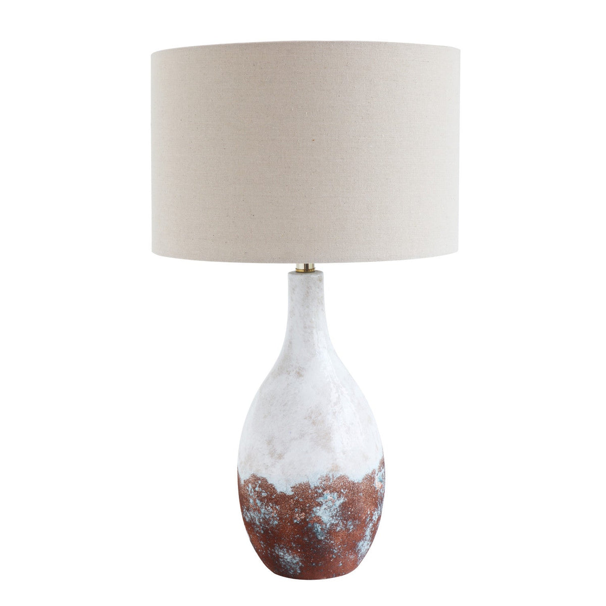 Design Shop Ceramic Table Lamp with Linen Shade